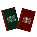NEELGAGAN Account Books, Cash Book/Ledger No.6 Etc, Red Binding, Register Size (21.0cm x 33.0cm) Pack of 1 (432 Pages)