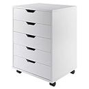 Winsome Wood Halifax Cabinet For Closet/Office, 5 Drawers, White