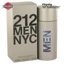 212 Cologne by Carolina Herrera EDT Spray for MEN 3.4 6.8 1.7 1 oz 100 ML 200 ML