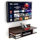SNQ TV Cabinet Wall Shelves | Smart LED TV Unit Wooden Set Top Box Stand | TV Stand Wall Shelf | Furniture - Ideal Upto 32" LED TV (Brown)