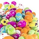 Prextex 100 befüllbare Ostereier in bunten Farben für die Ostereiersuche, Befüllbare Eier für Ostern