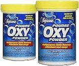 Club Supreme Cleaning Supplies - Oxy Powder Detergent Multipurpose Clean - Stain Remover Color Safe 2 Packs x 500g each = 1kg White
