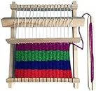 ArtBee® Kid Weaving Loom Kit DIY Wooden Handcraft Loom for Arts Crafts Projects, Fun Artsy Time for Girls Boys, with Colored String, Loom Frame and Shuttle
