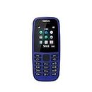 Nokia 105 (édition 4) 1,77 pouces UK SIM Free Feature Phone (SIM unique) - Bleu