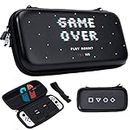 BelugaDesign Game Over Carrying Case | Retro Arcade Space Cool Kids Boys Travel Storage | Compatible with Nintendo Switch Standard Lite OLED (Black)