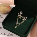 Fashion Queen Brooch For Women Luxury Rhinestones Clothing Accessories Jewelry