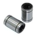 LM8UU 8mm Linear Ball Bearing Bush Steel for CNC Router Mill Machine and 3D printer Pack of 2