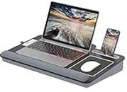 PUTORSEN Laptop Desk Convient à Un Ordinateur Portable jusqu'à 17,3 Pouces, Bureau Portable avec Coussin d'oreiller et Tapis de Souris pour Ordinateur Portable MacBook Tablette