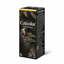 Cuticolor Permanent Hair Color Cream, Long Lasting With The Goodness Of Olive Oil 120 (60+60) gm (New Pack) No PPD, No Ammonia - Black | Pack of 1