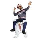 Morph Unisex Piggy Back Snowman Fancy Dress Piggyback Costume - With Stuff Your Own Legs