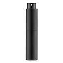 10ml Travel Perfume Atomizer Refillable, Mini Cologne Spray Bottle Empty, Small Aftershave Sprayer for Dispenser (Black)