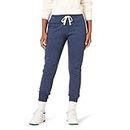 Amazon Essentials Women's French Terry Fleece Jogger Sweatpant (Available in Plus Size), Navy Heather, Large