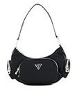 GUESS Women's Eco Gemma Shoulder Bag, Black, One Size