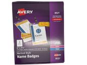 Avery 8521 4.25 in. x 6 in. Top Load Lanyard-Style Badge Holder (75/PK) New
