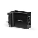 Anker USB Charger 4.8A/24W 2-Port USB Wall Charger and PowerIQ Technology for iPhone XS / XS Max / XR/ iPhone 8 / iPhone 8 Plus / iPhone X / iPhone 7 / 6 / 6 Plus, iPad Air 2 / mini 3, Galaxy Note 5/4, Nexus, HTC M9, Motorola, LG and More