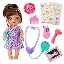 Baby Alive Better Now Bella Doll, 12-Inch Doctor Play Baby Doll, Toys for 3 Year Old Girls and Boys and Up, 9 Baby Alive Accessories, Brown Hair