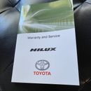Toyota Warranty and Service Log Book- Hilux