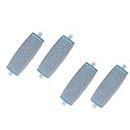 Rodillos de repuesto extra gruesos y suaves para lima electrónica Amope Pedi Perfect, paquete de 4, color azul claro