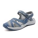 DREAM PAIRS Women's Sport Athletic Sandals Outdoor Hiking Sandals Summer Beach Walking Sandals,181103,Dark/Blue,Size7