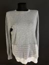 Marc by Marc Yacobs Womens Pullover Top Blusen Shirt Cotton Gray Size M