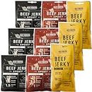 THE MEAT MAKERS – 100% Beef Jerky Sport Mix 9x40g (360g) - Proteinreiches Trockenfleisch, Kalorienarme Trockenfleisch Dörrfleisch Snacks für Menschen