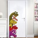 Funny Cartoon Dinosaur Wall Sticker Decal Decor for Kids Living Room Wall Door