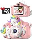 Kids Camera, Gofunly Kids Camera for Girls, 1080P HD 2.0 Inch Screen Kids Digital Camera with 32GB Card, Birthday Christmas Kids Toys Gifts Selfie Childrens Camera for Kids Age 3-12 Years Old Girls