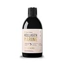 True Collagen Marine - 11000 mg Flüssiges Meereskolagen I Rein hydrolysiertes Kollagen (Typ I & III) I Hyaluronsäure, Biotin, Silica I Haut, Haare, Nägel I Zuckerfrei I 20-Tage-Vorrat