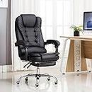 Kepler Brooks Office Chair | 3 Years Warranty | Office Chairs for Work from Home, Chair for Office Work at Home, Ergonomic Chair, Computer Chair, Padded Arms & Leg Rest, Italia Premium - Black
