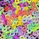 Jo's New S-Clips Multicolored (200 Pcs) for Rainbow Loom Band DIY Loom Bracelets Sold ONLY by ASKJO.. ***Limited TIME Offer***, Plastic