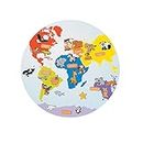 Fun Express Continents and Animals Make A Sticker - 12 Pieces - Educational and Learning Activities for Kids