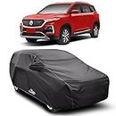 CREEPERS Car Cover for MG Hector Dust Proof - Water Resistant Car Body Cover (Grey with Mirror)