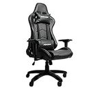 Adcom Mutant Series Multi-Functional Ergonomic Super Gaming Office Chair with Scratch Proof PVC and 180° Tilt Back Recline, Adjustable Neck & Lumbar Pillow, 4D Adjustable Armrests (Sabre Black)