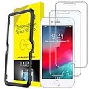 JETech Screen Protector for iPhone 8 Plus, iPhone 7 Plus, iPhone 6s Plus, and iPhone 6 Plus Tempered Glass Film with Easy-Installation Tool, 2-Pack