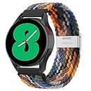 XMUXI 20mm Braided Watch Straps Compatible with Samsung Galaxy Watch 6 Classic Strap/Galaxy Watch 5/Watch 4 Nylon Solo Loop Replacement Watch Band for Amazfit GTS 4,Venu Sq(Watch Not Included)