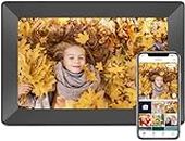 Frameo Digital Frame WiFi Smart Digital Picture Frames 10.1Inch 1280 * 800 HD IPS Touch Screen with 16GB Free Storage Use “FRAMEO”APP Instant Sharing of Photos/Videos to Digital Photo Frame-Best Gift