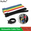 10/30/50/100pcs Releasable Cable Ties Plastics Fastening Reusable Cable tie Straps Nylon Wrap Zip