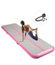 4M Inflatable Gymnastic Air Track Mat PINK Yoga Exercise Portable+Pump