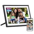 ARZOPA 10.1 Inch Digital Photo Frame WiFi Wireless Digital Picture Frame 32GB, FRAMEO Smart Photo Frame with 1280x800 IPS Touch Screen, Easy Setup to Share Photos Or Videos from Anywhere Anytime