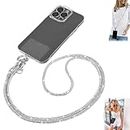 AVEDIA Diamond Charm Lanyard for Phone - Crossbody Mobile Hanging Chain Sling Holder Strap, Hands-Free Neck Accessory, Compatible with Most Smartphones Including iPhone