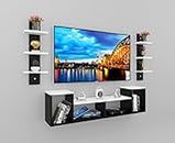 MACWUD Kole Engineered Wood Tv Unit for Living Room, Entertainment Unit for Home, Wall Hanging, Mounted Unit for 42, 43, 55 Inch Tv Screen