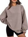 EFAN Sweatshirts Hoodies for Women Oversized Sweaters Fall Outfits Clothes 2024 Crew Neck Pullover Tops Loose Comfy Winter Fashion