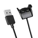 Garmin Vivosmart HR Charger, Kissmart Replacement Charger USB Charging Cable Cord for Garmin Vivosmart HR / Garmin Vivosmart HR+ (Black)