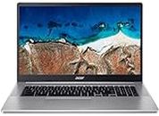 Acer Large Screen Chromebook 17.3” Full HD IPS Screen Intel N4500 CPU | 8G RAM 128G EMMC Storage (1 YR Manufacturer Warranty) (Renewed)