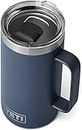 YETI Rambler, Vacuum Insulated Stainless Steel Mug with Magslider Lid, Navy, 24oz (710ml)