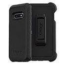 OtterBox Galaxy S10e Defender Series Case - BLACK, rugged & durable, with port protection, includes holster clip kickstand