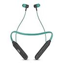 AMS NB-32,Bluetooth Neckband Earphones Wireless Headphones with HD mic, 16Hrs Playtime in-Ear Headset with Magnetic Earbuds & Mic 5U Speakers Neckband-Green