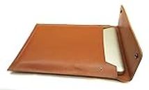 Chalk Factory Genuine Leather Sleeve/Slipcase for Lenovo Yoga 500 14-inch 2 in 1 Touch Screen Laptop #OR (TAN)
