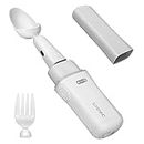 GYENNO Comfortable Safe Integrates Intelligent Control Modules，Anti-Tremble Gyroscopic Spoon Limited Space To Prevent The Hand Tremor For People with hand tremor(Spoon+Fork)