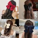 Big Bow Hair Clip Satin Barrette Hairpin Solid Color Hair Accessories For Girls